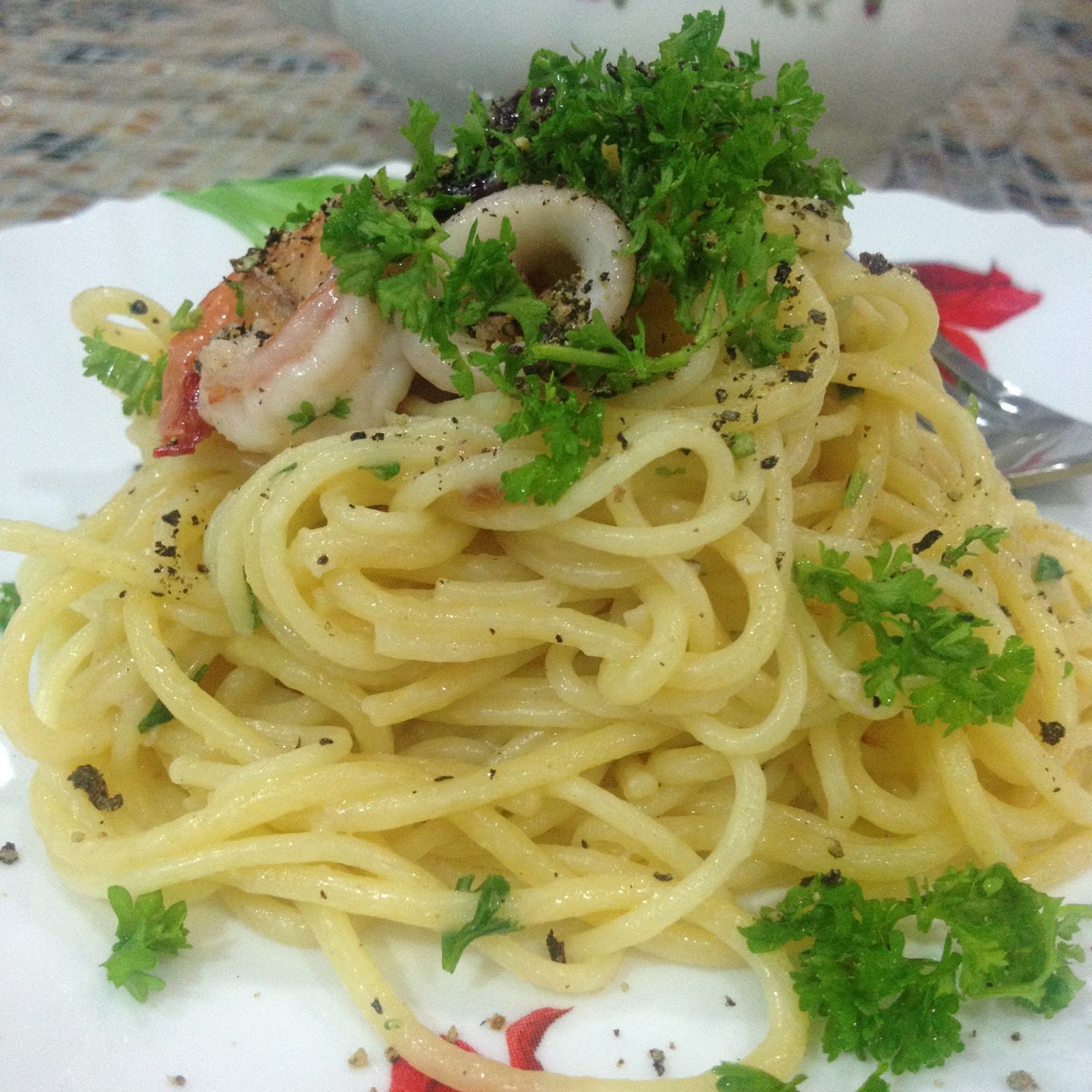 Resepi Spaghetti Aglio Olio Sheila Rusly  Resepi Sheila Rusly Aglio