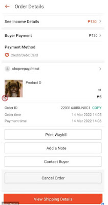 Print Air Waybill via Shopee app (iOS) - Step 1