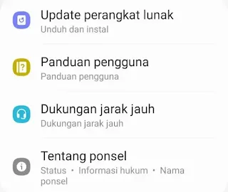 Apa saja fitur baru Samsung A10 setelah update perangkat lunak?