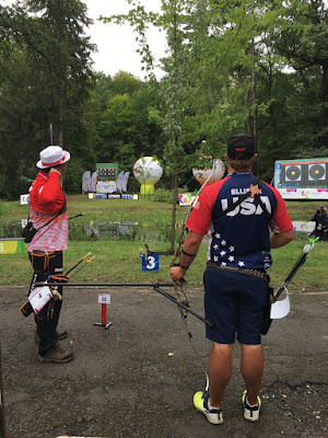 Brady Ellison en la semifinal de arco recurvo en los Juegos Mundiales Breslavia 2017