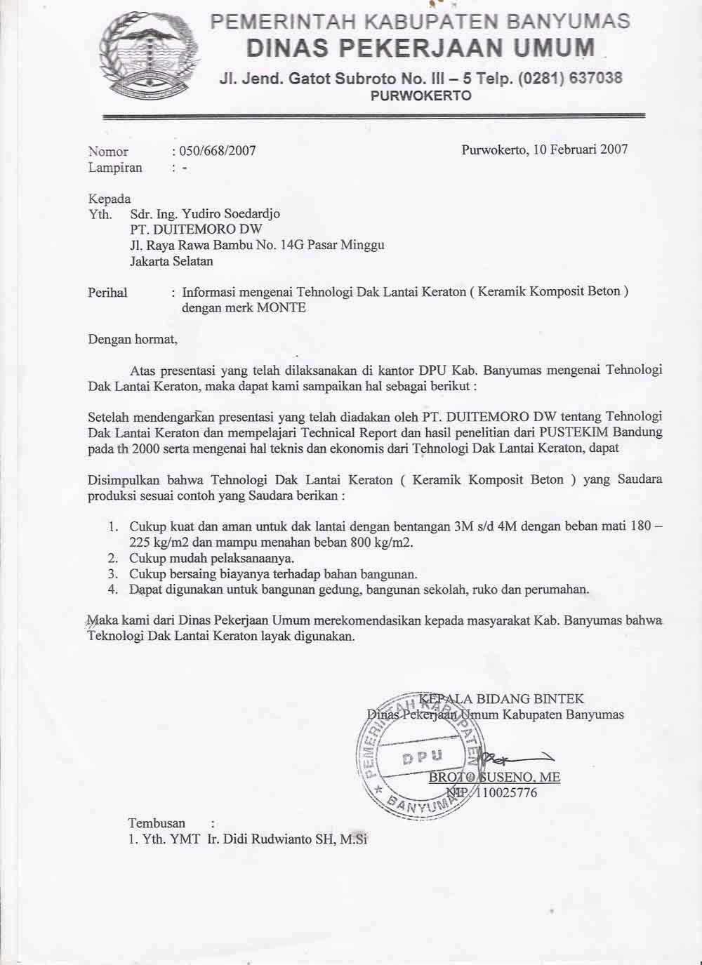 Surat Resmi Dengan Lampiran - Rasmi X