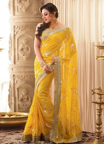 Ravishing Yellow Saree Online