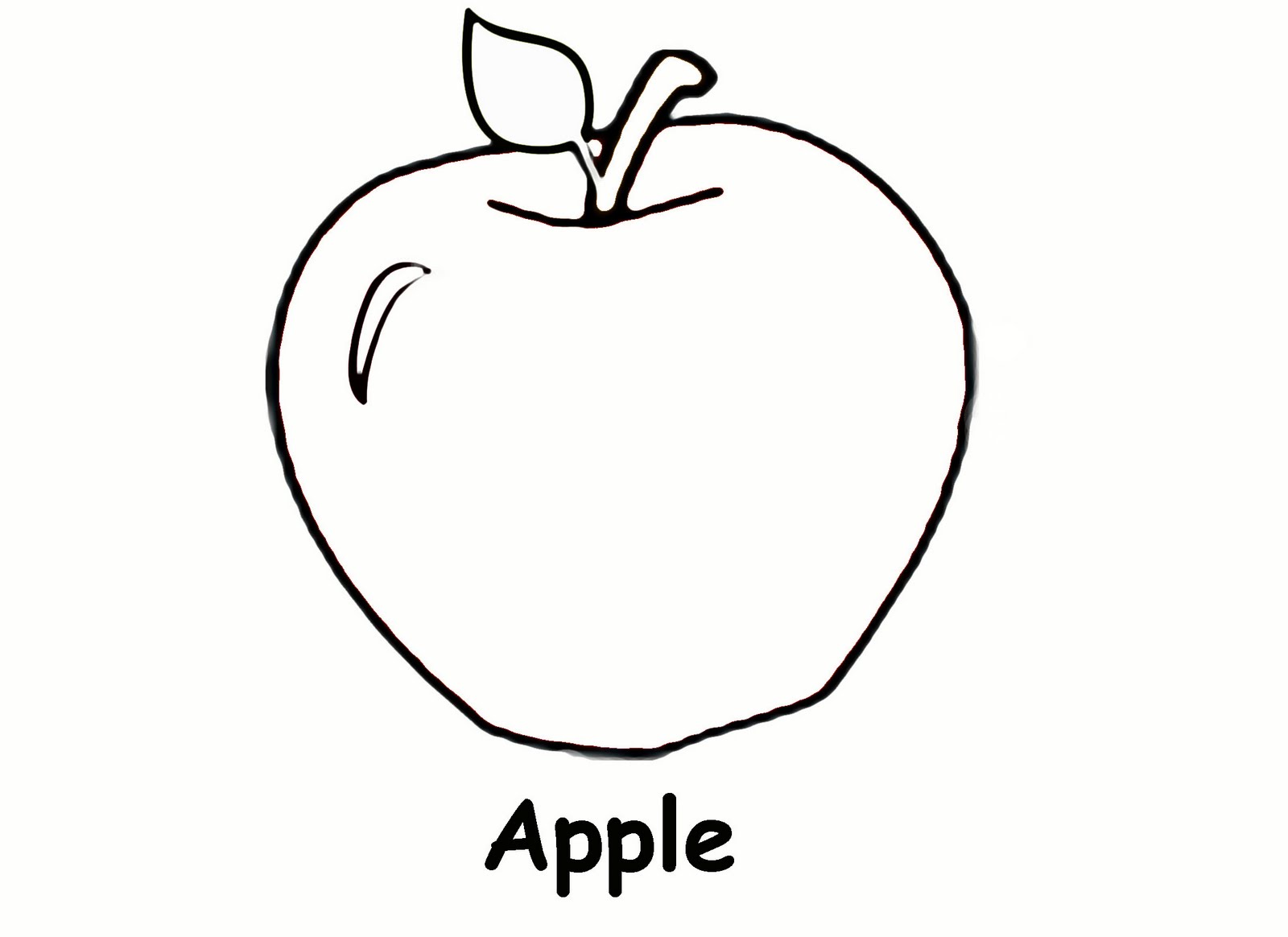 Apple Coloring Pages 2