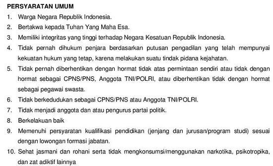 Lowongan Kerja CPNS BPS