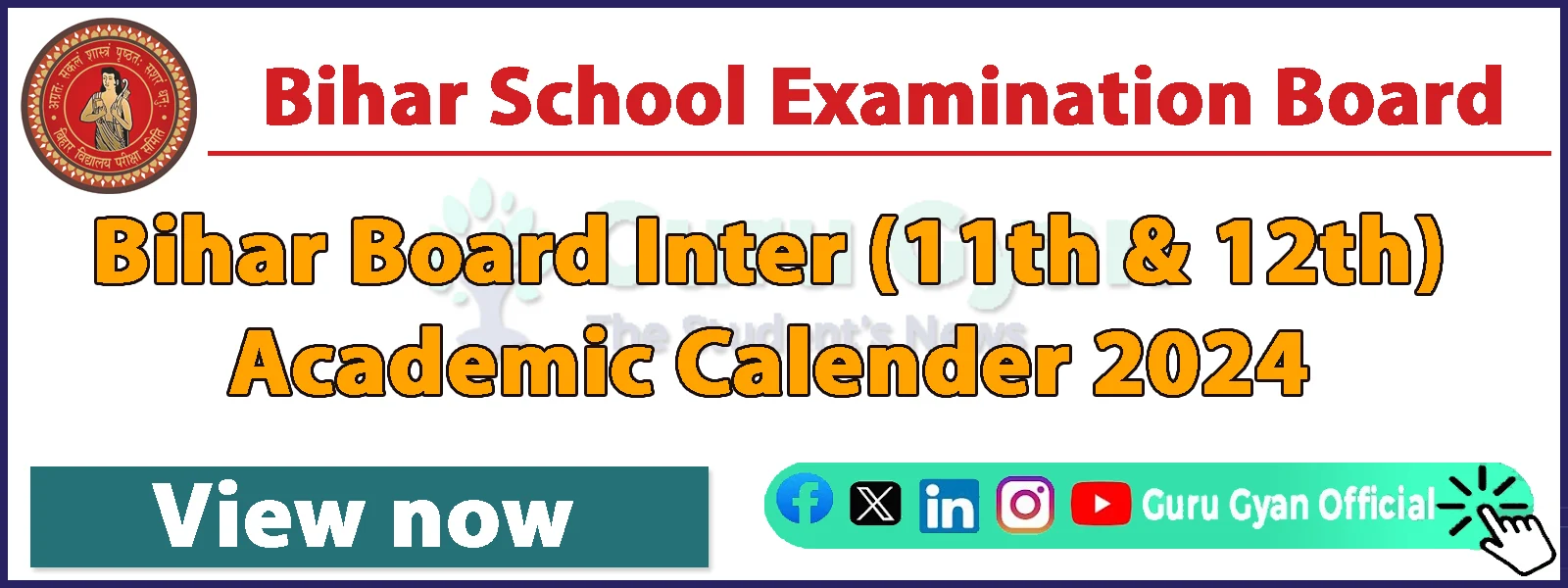 BSEB Inter (11th & 12th) Academic Calender 2024