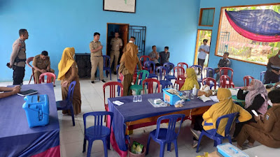 Gandeng UPT Puskesmas Kasui, Pemerintah Kampung Jukuh Kemuning Adakan Vaksin Covid 9