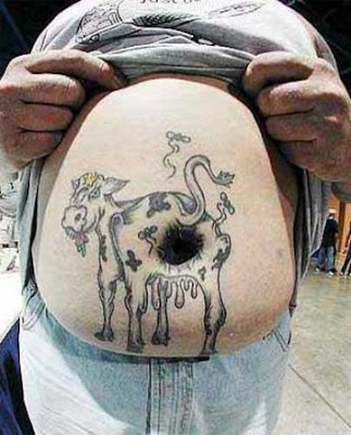 The cow ass tattoo picture is