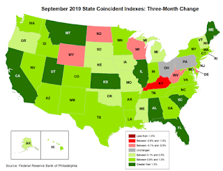 Philly Fed State Conincident Map