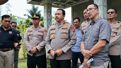 Wakapolda Lampung Melakukan Peninjauan Lokasi Mako Sementara Polres Pesisir Barat