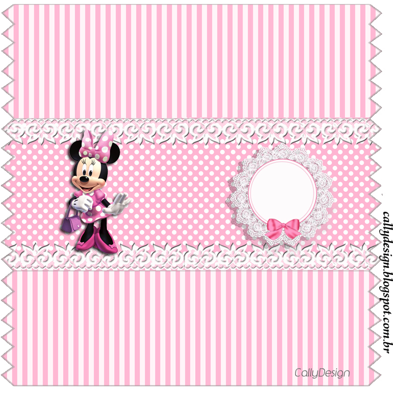 Kit Personalizado Aniversário "Minnie Rosa" para Imprimir 