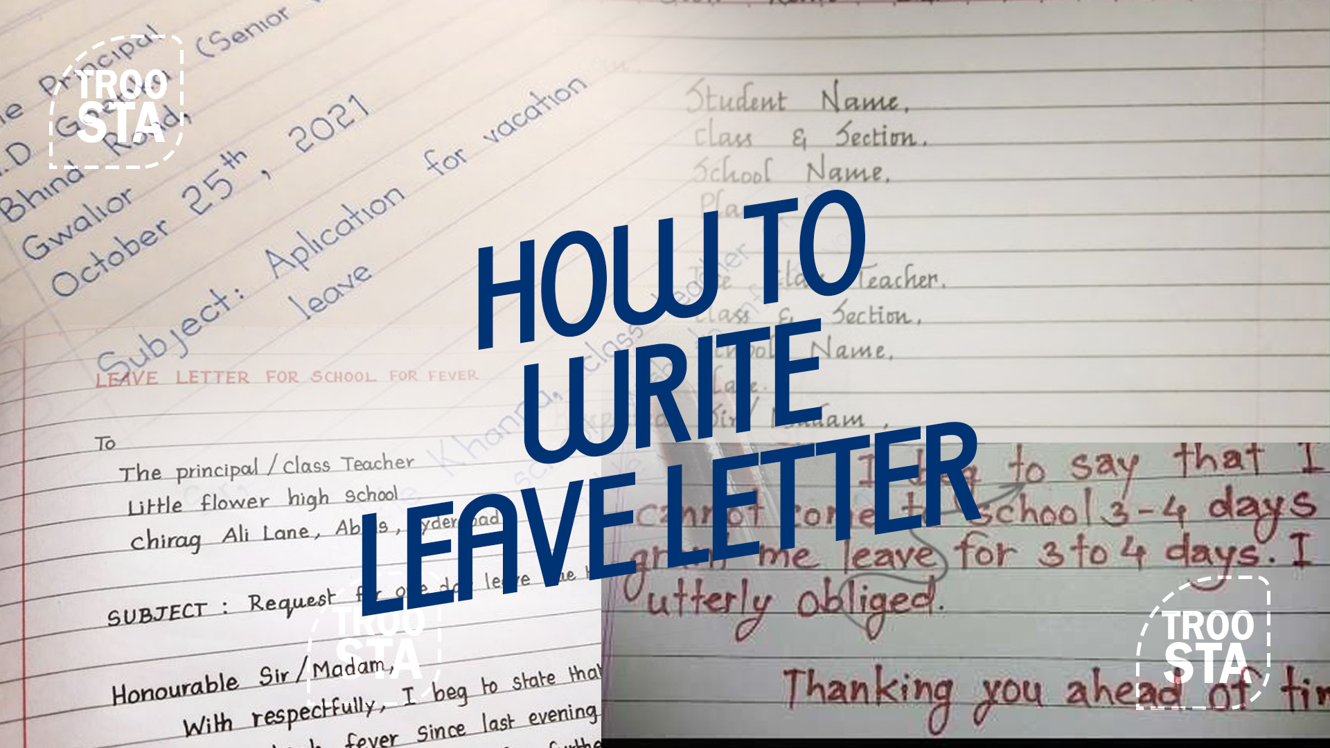 how to write leave letter 2022