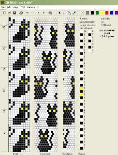 Детские вязаные жгуты из бисера схемы. Кошечки