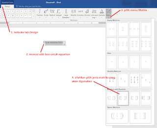 Cara Membuat Matriks di Ms. Word