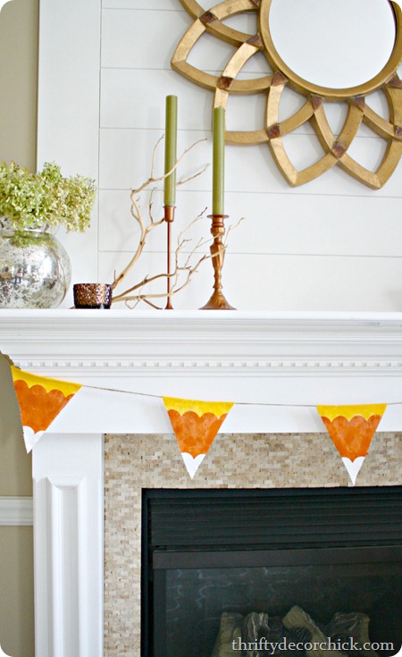 Candy corn bunting