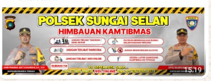 Mengecam Keras Kelompok  Geng Motor, Kapolsek Sungai Selan Upayakan Imbauan