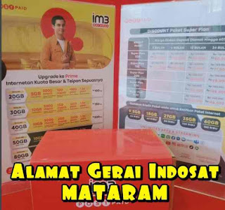 Info Alamat dan Jam Buka Gerai Indosat Ooredoo Mataram, NTB