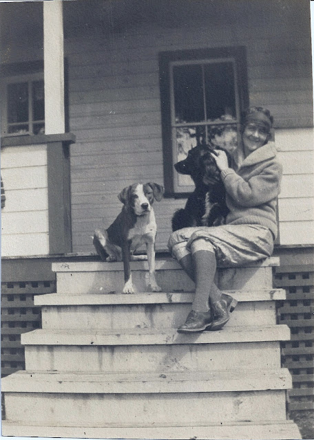 Mary Connelly at Highland Lake, 1925