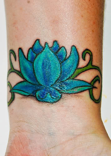 wrist tattoos with flower tattoo designs