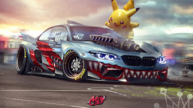 BMW M2 Supercharged Pokemon Desktop Wallpaper