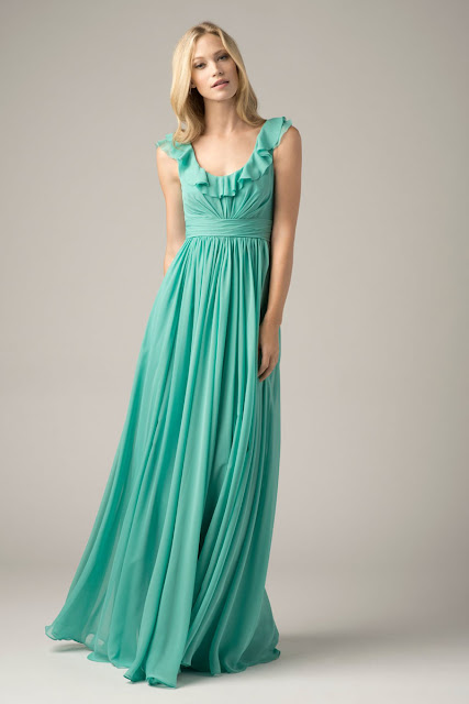unique-scoop-pleated-green-chiffon-long-bridesmaid-dress