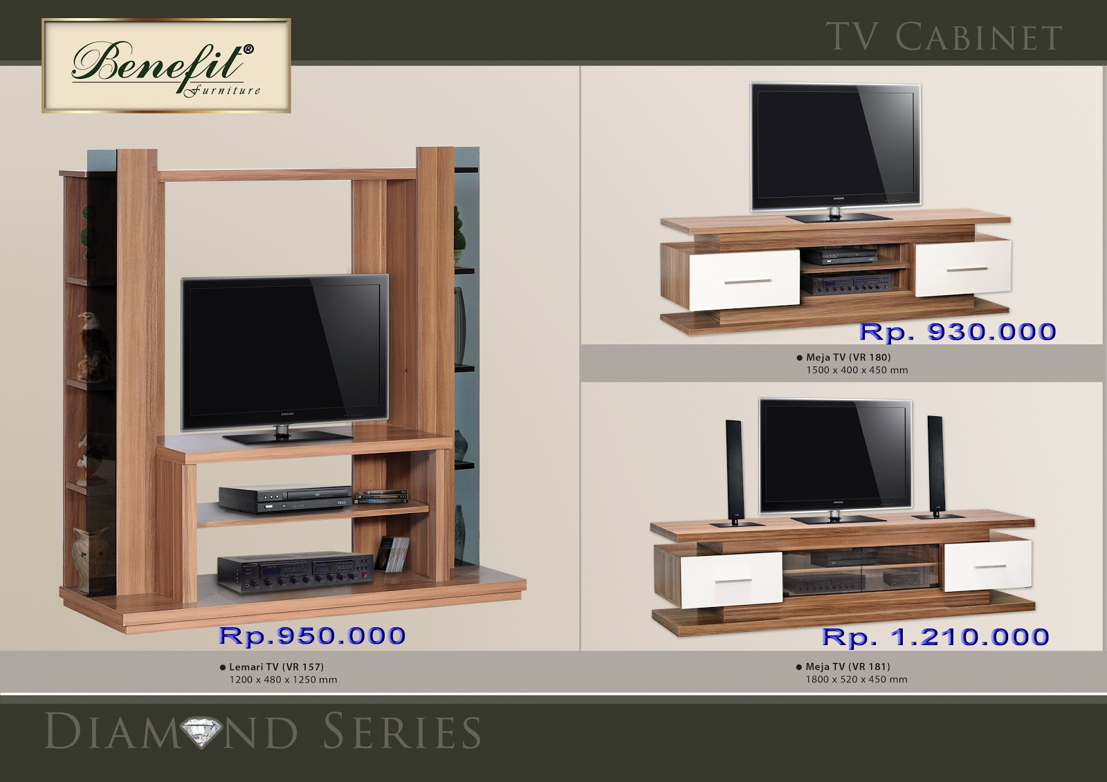  FURNITURE  MINIMALIS  RAK  TV  BENEFIT SERIES