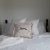 New! Linen Style Hare Pillow with Ruffles