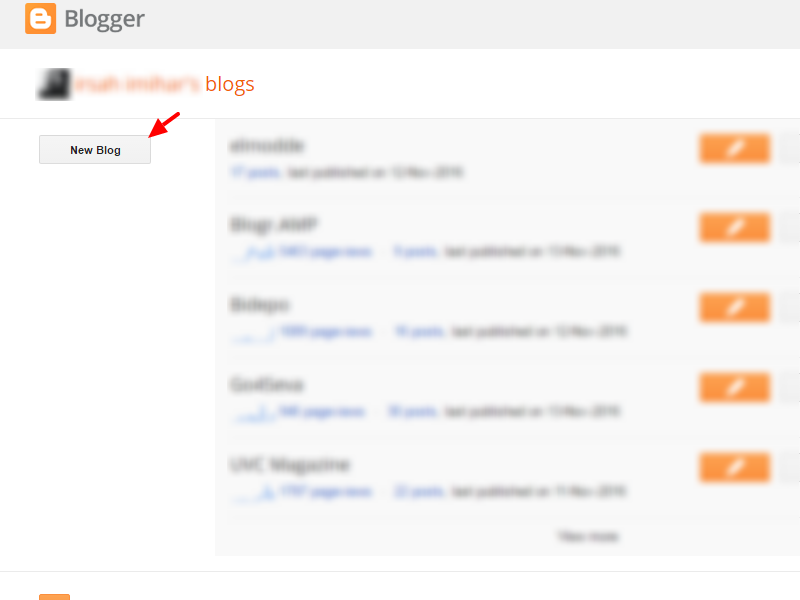 AMP HTML Blogger Template Create Blog Setup