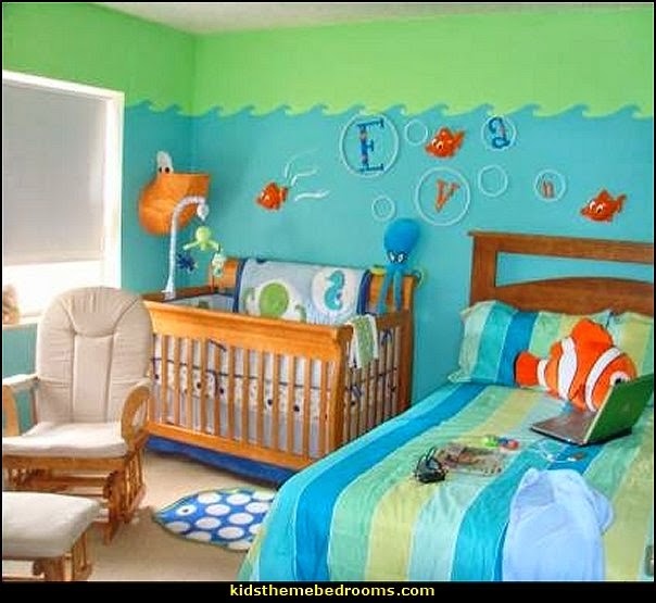 under the sea baby bedroom decorating ideas - ocean theme baby bedroom ...