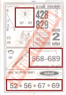 Thai Lottery First 4PC Papers For 16 December 2018 | Thailand Lottery Result