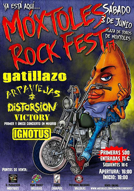 Concierto de Arpaviejas en el Moxtoles Rock Fest