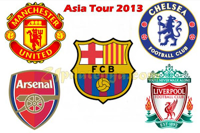 Klub Yang Melakukan Tur Pramusim Asia 2013