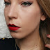 FOTD: red lips & winged liner