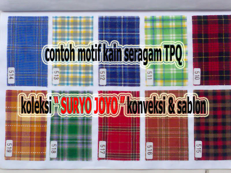 " SURYO JOYO " konveksi & sablon: contoh kain 