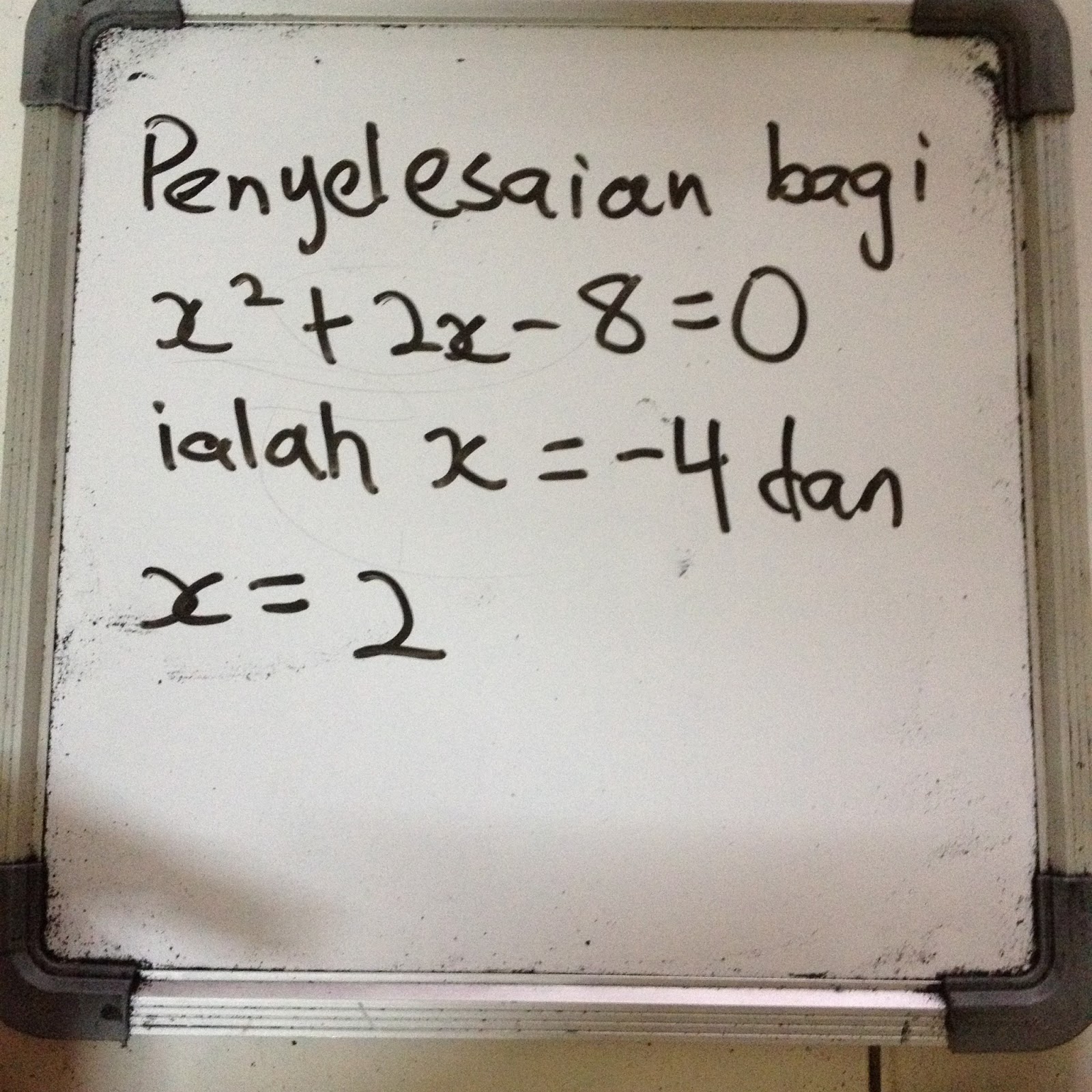 MATEMATIK Tingkatan 4&5 SPM~~: 2.4Punca Persamaan Kuadratik