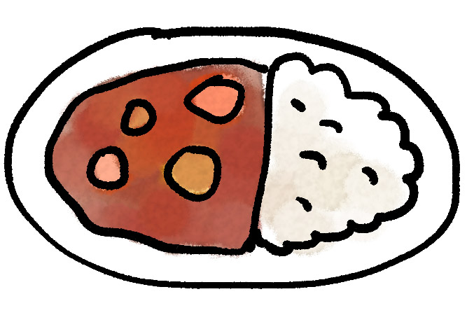カレーライス ハヤシライスのイラスト ゆるかわいい無料イラスト素材集 カレーライス ハヤシライスのイラスト ゆるかわいい無料イラスト素材集