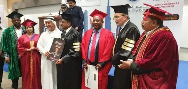 Mike Sonko graduation photos at KEMU university