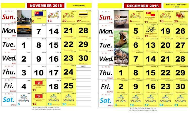Kalendar Kuda 2016 Malaysia