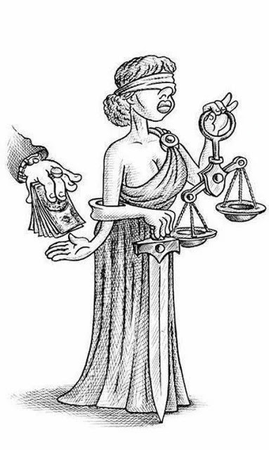Η λεγόμενη “δικαιοσύνη” σε υπαλληλική σχέση με την εξουσία και τους τραπεζίτες!