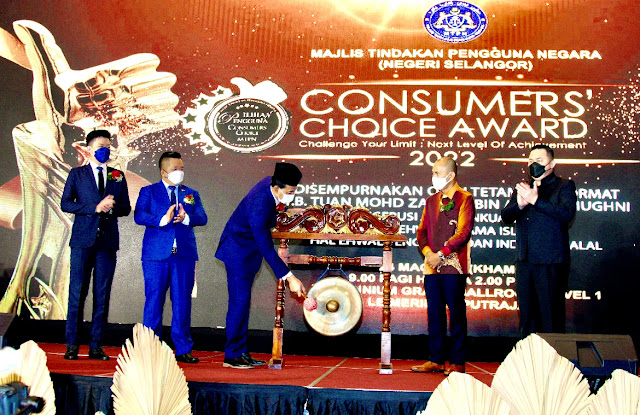 Consumer’s Choice Award (CCA), MTPN Selangor,  Majlis Tindakan Pengguna Negara (MTPN) Selangor, YB Tuan Mohd Zawawi Bin Ahmad Mughni,