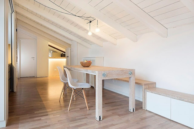 Modern Attic Apartment In Bologna With Custom Designed Elements