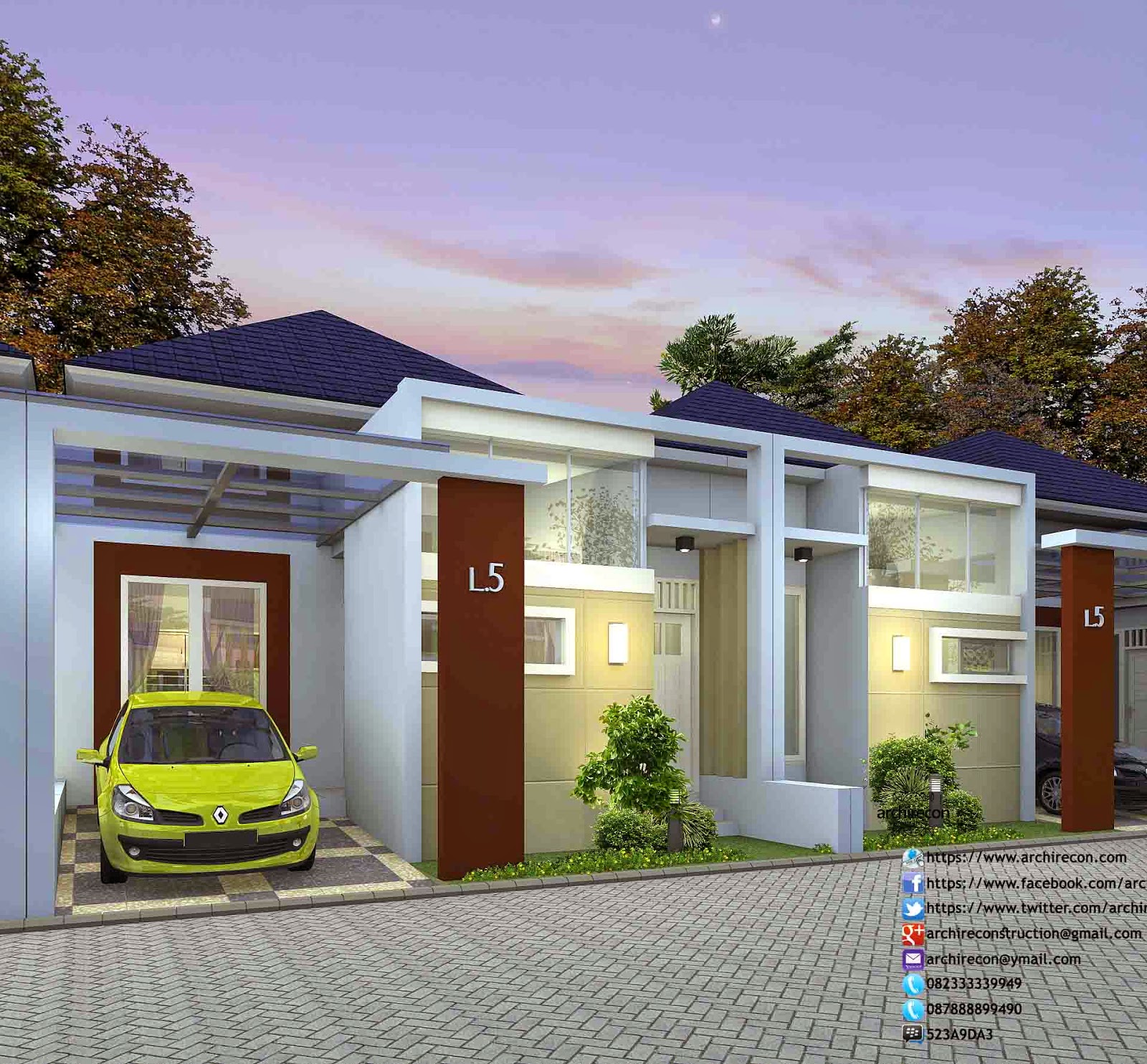 DESAIN RUMAH MINIMALIS PERUMAHAN GIRYA MAS SIDOARJO Archirecon