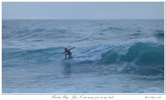 Keokea Bay: Yes, I can carry you on my back  