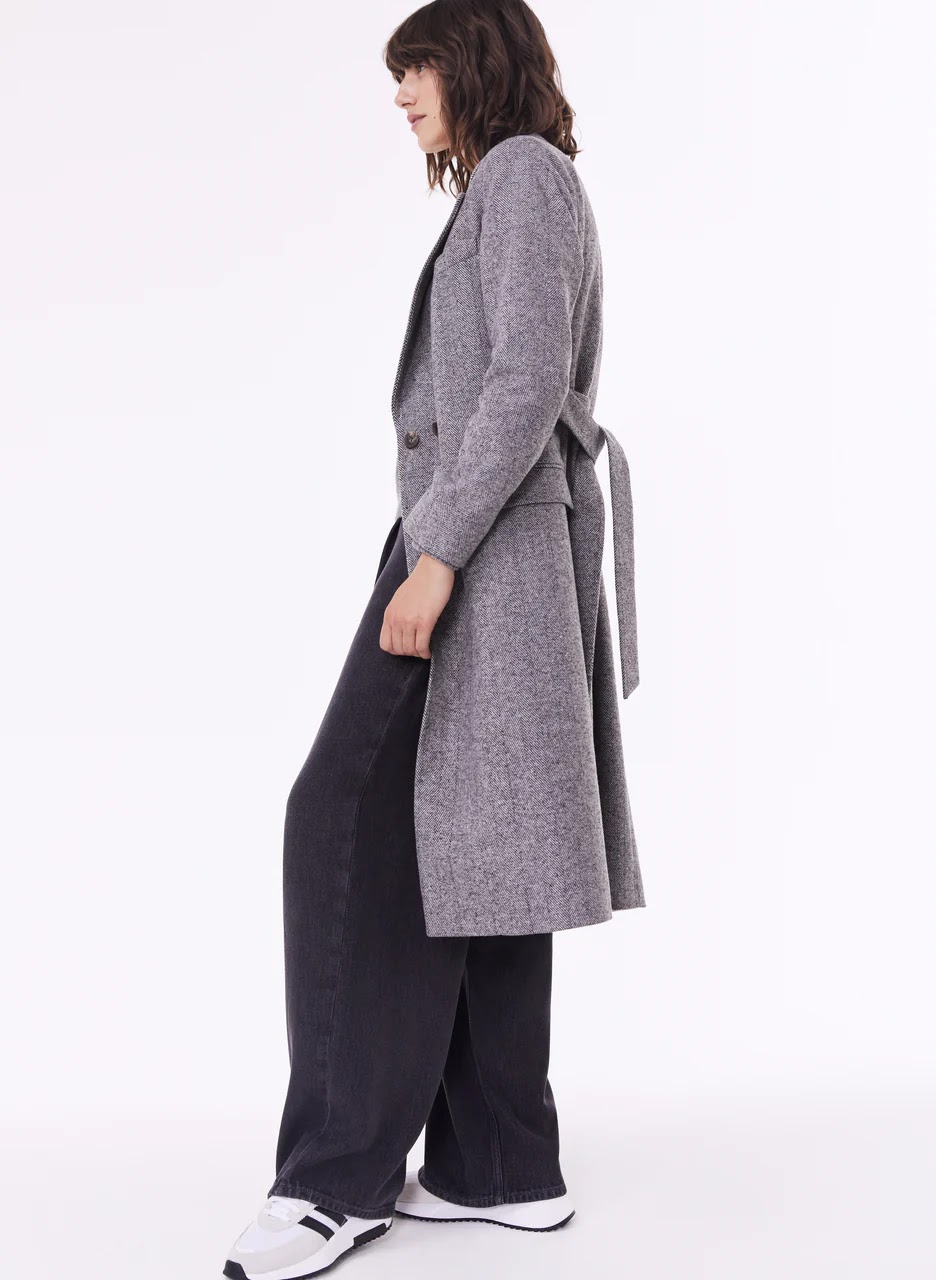 my midlife fashion, baukjen aye recycled wool blend coat