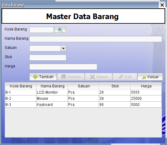 Contoh Database Penjualan Dengan Xampp - Contoh L