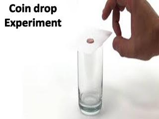 coin drop experiment 