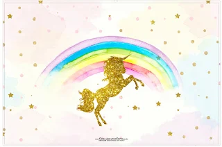 Unicorn Party Free Printable Labels.