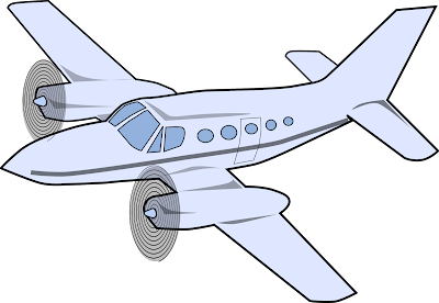 airplane clipart free black and white 
