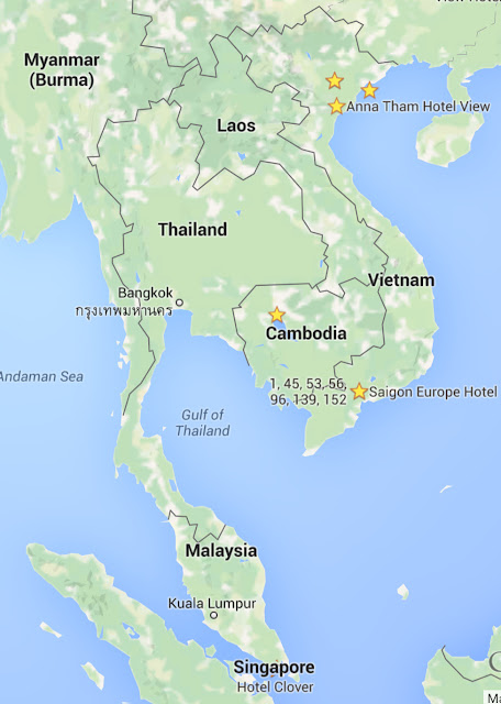 Mapa península Indochina