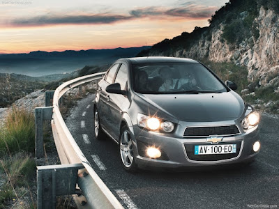 2012 Chevrolet Aveo Sedan in silver color