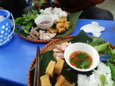 ベトナムの麺料理のブンドウ（Bun dau）